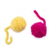 Игрушка д/кошек NUNBELL Клубки 2шт d=5см на веревке микс арт.10922-8785