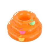 Игрушка д/кошек Пирамида 25х16х13см с шариками микс арт.10922-3779 Код268527