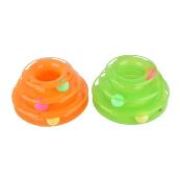 Игрушка д/кошек WOGY Пирамида 23.5х23.5х21см с шариками и колокольчиками, вращается арт.2024-1065