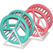 Колесо д/грызунов d=14см  с подставкой пластик Вака 1/50