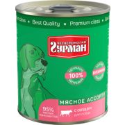 Гурман МА 340,0 д/собак сердце  1/12 0210