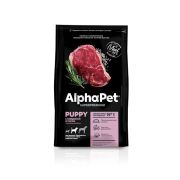 AlphaPet Superpremium 18 кг д/щенков, берем и кормящ. соб. средних пор. с говядиной и рисом 1/6  1249 BREEDER