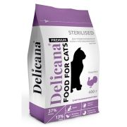 DELICANA Сух.д/кошек КастСтер Индейка 400г 1/20 3198