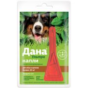 Дана Ультра капли д/собак и щенков более 20 кг 1*3,2мл  1/40  7933