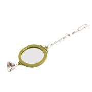 Зеркало WOGY д/птиц Круглое l=19см d=6см двустороннее с колокольчиком, на цепочке арт.2024-6329 Код273891