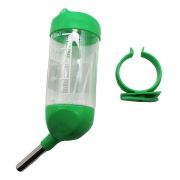 Автопоилка д/грызуна 250мл пластиковая, с креплением, зеленая 2489 1/60