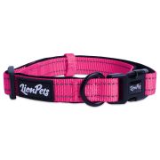 Ошейник для собак LionPets со светоотражающими полосками LPO-00510-3 (Обхват 40-65 см, ширина 2,5 см)