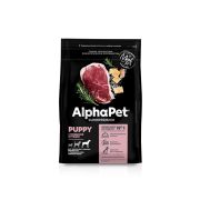 AlphaPet Superpremium 18 кг д/щенков до 6 мес берем и кормящ соб. круп.пор. с говядиной и рубцом 1/1 1331