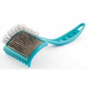 Пуходерка «ВАКА» пластмассовая для собак длинношёрстных средняя без капель  [77991]