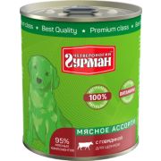 Гурман МА 340,0 д/щенков с говядиной 2450 1/12