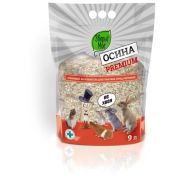 Наполнитель ЗВЕРЬЕ МОЕ д/грызунов,птиц и рептилий ОСИНОВЫЙ ПРЕМИУМ 5*5мм, 1,8кг/9л  1/108