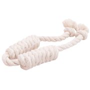 Игрушка д/собак Сарделька канатная 2шт Doglike Dental Knot малая (Белый)  1/20