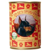 Ем без проблем 410,0 д/собак говядина с курицей и индейкой  1/20