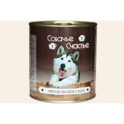 Собачье Счастье 750,0 мясное ассорти в желе 1/12