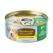 Деревенские лакомства д/щен КОНС.Домашние обеды филе инд.с желудками и отрубями 100гр  5474 1/5