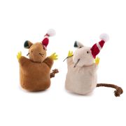 Игрушка д/кошек WOGY Мышка 10х5.5х5см в колпаке, микс арт.2024-1338