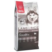 BLITZ Sensitive 15 кг Adult LAMB & RICE Sensitive (ягненок и рис) корм для взрослых собак всех пород 1011