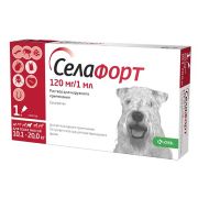 Селафорт для собак 10,1-20 кг 1*120мг/1мл КРКА