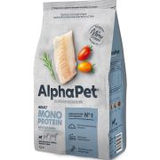 AlphaPet Superpremium MONOPROTEIN 7,5 кг из белой рыбы для взрослых собак мелких пород 4905