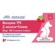 Милоджик Уро Д-манноза+клюква 30 табл. д/собак и крупн.кошек МИРАЛЕК