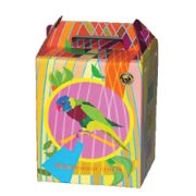 Переноска Вака картон д/птиц 28395   1/100