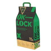 Наполнитель OK-LOCK д/кошек РАСТИТЕЛЬНЫЙ КОМКУЮЩИЙСЯ 11л/4кг 1/3
