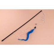 Игрушка д/кошек Дразнилка WOGY Червячок с дождиком на палочке l=45см, с колокольчиком микс арт.10123-0891