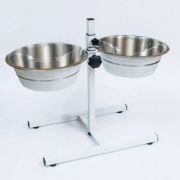 Подставка универсальная «Double Diner» 1,75 литра белые миски 3100 (С)