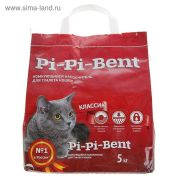 Наполнитель PI-PI-BENT д/кошек КОМКУЮЩИЙСЯ  Classic бумажный крафт-пакет 5кг