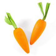 Игрушка д/грызунов Морковки деревянные, 2 шт, 3х11см