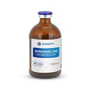 Энрамакс 200, 100 мл.(В 1 мл 200,0 мг энрофлоксацина )КРС подкожно однократно