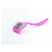 Пуходерка «ВАКА» пластмассовая  для кошек малая мягкая с граблями и каплями [12521]