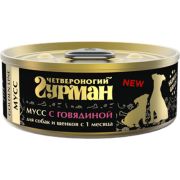 Гурман Голден 100,0 Мусс с говядиной  д/соб.и щен. 3915  1/24
