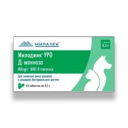 Милоджик Уро Д-манноза 30 табл.д/мелких собак и кошек 0,5г МИРАЛЕК