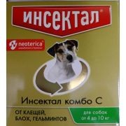 Инсектал Комбо Капли для собак 4-10кг 1/42