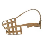 Намордник Аркон н36ч кожа четка цв черн дог, бладхаунд, кавказская овчарка, ньюф (кобель), ризен (ко