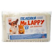 Пеленки 40х60 см 30шт Mr.LAPPY впитывающие одноразовые для животных 1/9