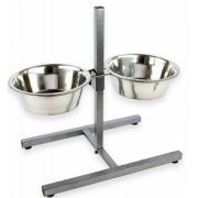 Стойка с мисками 2х1,50 л металлическими (5 шт/кор) УЮТ