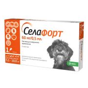 Селафорт для собак 5,1-10кг 1*60мг/0,5мл КРКА