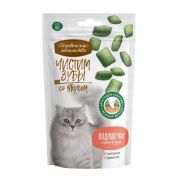 Деревенские лакомства Чистим зубы для кошек Подушечки с кремом из лосося, 30г  (арт. 79212723)1/100