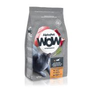 AlphaPet WOW Superpremium 0,75 кг д/кошек и котов взрослых стерилизованных с индейкой и потрошками  1/12 0761