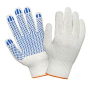 Перчатки трикотажные х/б с ПВХ «СТАНДАРТ» 10 кл. (48 грамм) (Размер 10)
